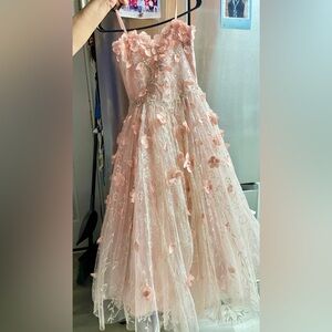 Elegant Floral Embellished Kids Formal Dress